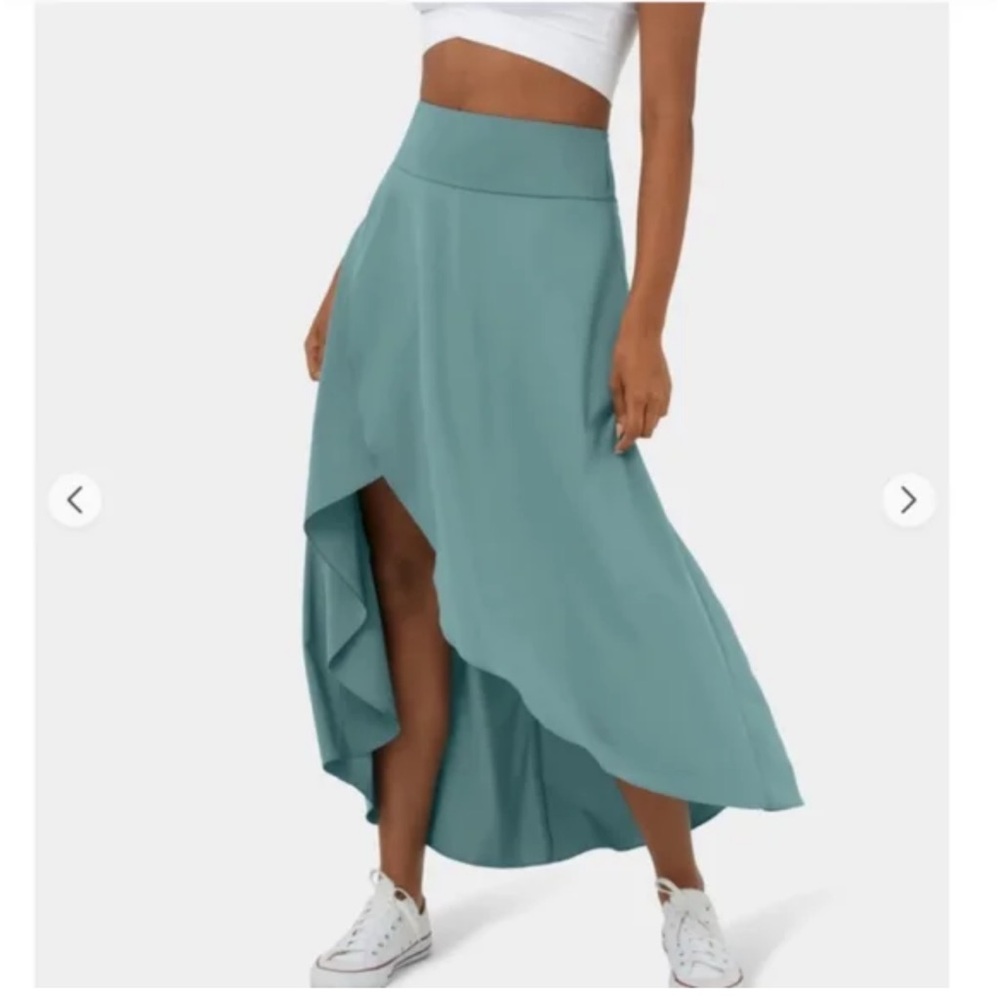 HALARA High Low Skirt in Teal